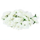 50Pieces Artificial Floral Silk Rose Flower Blossom Heads Home Decor White