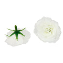 50Pieces Artificial Floral Silk Rose Flower Blossom Heads Home Decor White