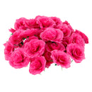 Artificial Realistic Silk Rose Flower Heads Bulk Wedding Party Table Centerpiece DIY Flowers Pack of 50PCS Rosy