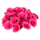 Artificial Realistic Silk Rose Flower Heads Bulk Wedding Party Table Centerpiece DIY Flowers Pack of 50PCS Rosy