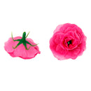 Artificial Realistic Silk Rose Flower Heads Bulk Wedding Party Table Centerpiece DIY Flowers Pack of 50PCS Rosy