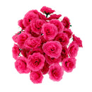Artificial Realistic Silk Rose Flower Heads Bulk Wedding Party Table Centerpiece DIY Flowers Pack of 50PCS Rosy