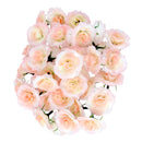 50Pcs Artificial Silk Fake Rose Flower Heads Bulk Wedding Party Venue Bouquets Decor Pink