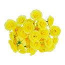 Artificial Realistic Silk Rose Flower Heads Bulk Wedding Party Table Centerpiece DIY Flowers Pack of 50PCS Yellow