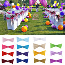 Gold Spandex Chair Sashes Bows Elastic Chair Bands with Buckle Slider Sashes Bows For Dining Banquet Wedding Decorations