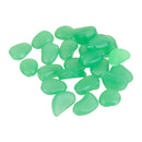Pack of 100PCS Glow In The Dark Pebbles Stone Fish Tank Aquarium Decor Home Party Garden Yard Decor Ornaments Light Green