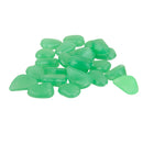 Pack of 100PCS Glow In The Dark Pebbles Stone Fish Tank Aquarium Decor Home Party Garden Yard Decor Ornaments Light Green