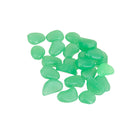 Pack of 100PCS Glow In The Dark Pebbles Stone Fish Tank Aquarium Decor Home Party Garden Yard Decor Ornaments Light Green