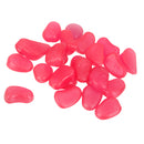 Pack of 100PCS Glow In The Dark Pebbles Stone Fish Tank Aquarium Decor Home Party Garden Yard Decor Ornaments Dark Pink