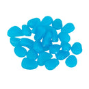 Pack of 100PCS Glow In The Dark Pebbles Stone Fish Tank Aquarium Decor Home Party Garden Yard Decor Ornaments Sky Blue