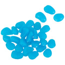 Pack of 100PCS Glow In The Dark Pebbles Stone Fish Tank Aquarium Decor Home Party Garden Yard Decor Ornaments Sky Blue