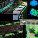 Pack of 100PCS Glow In The Dark Pebbles Stone Fish Tank Aquarium Decor Home Party Garden Yard Decor Ornaments Light Yellow