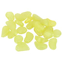 Pack of 100PCS Glow In The Dark Pebbles Stone Fish Tank Aquarium Decor Home Party Garden Yard Decor Ornaments Light Yellow