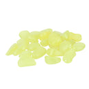 Pack of 100PCS Glow In The Dark Pebbles Stone Fish Tank Aquarium Decor Home Party Garden Yard Decor Ornaments Light Yellow