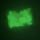 Pack of 100PCS Glow In The Dark Pebbles Stone Fish Tank Aquarium Decor Home Party Garden Yard Decor Ornaments Light Yellow