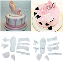 Set of 9pcs Plastic Lady High-Heeled Shoes Mold Fondant Cake Baking Mould Tool