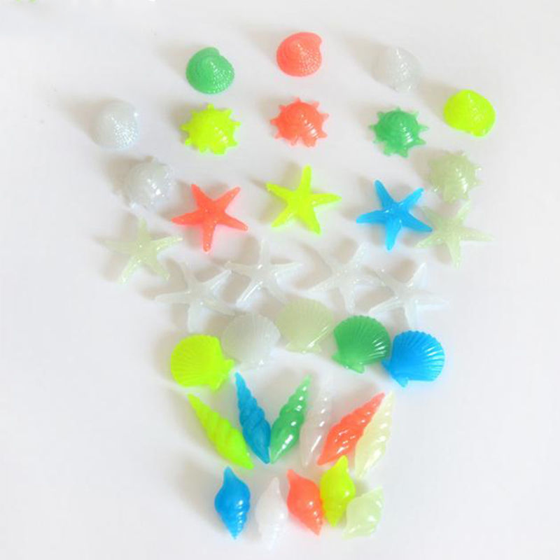 1 Set of 70PCS Glow In The Dark Stone Pebble Fish Tank Pot Aquarium Swimming Pool Flower Pot Vase Decor Ornaments