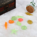 1 Set of 70PCS Glow In The Dark Stone Pebble Fish Tank Pot Aquarium Swimming Pool Flower Pot Vase Decor Ornaments