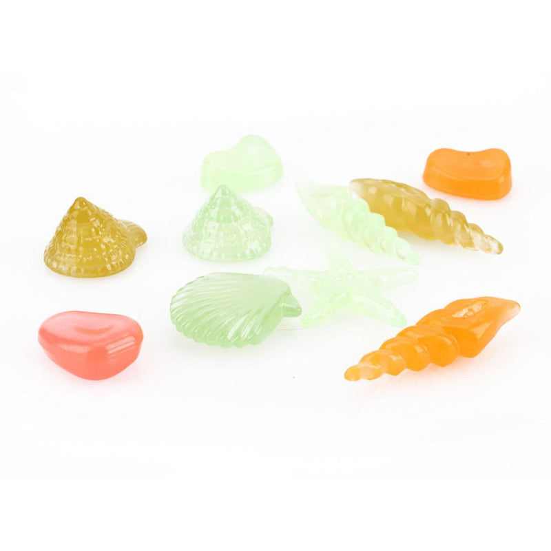 1 Set of 70PCS Glow In The Dark Stone Pebble Fish Tank Pot Aquarium Swimming Pool Flower Pot Vase Decor Ornaments