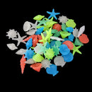 1 Set of 70PCS Glow In The Dark Stone Pebble Fish Tank Pot Aquarium Swimming Pool Flower Pot Vase Decor Ornaments