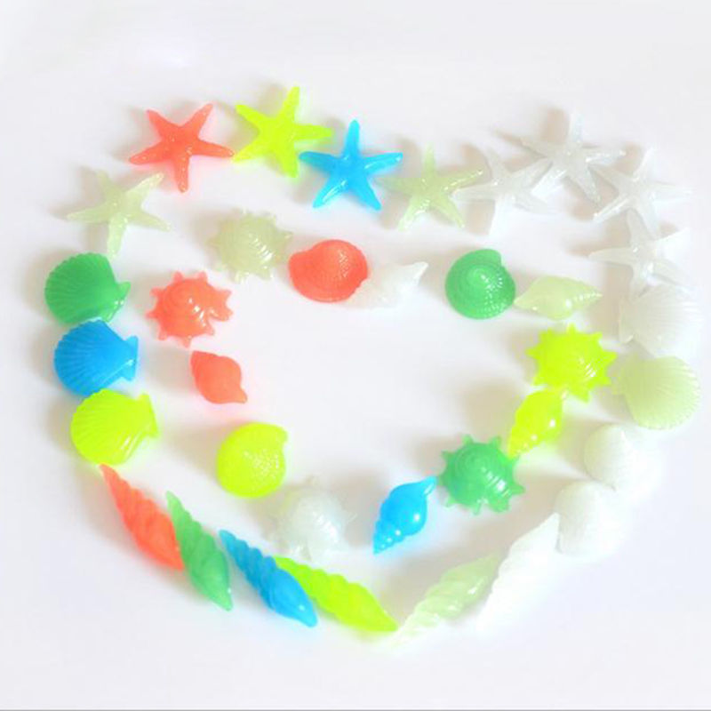 1 Set of 70PCS Glow In The Dark Stone Pebble Fish Tank Pot Aquarium Swimming Pool Flower Pot Vase Decor Ornaments