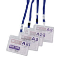 No-Twist Hook Neck Strap Lanyard String Cord For ID Pass Card Badge Blue Pack Of 10PCS