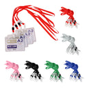 No-Twist Hook Neck Strap Lanyard String Cord For ID Pass Card Badge Blue Pack Of 10PCS