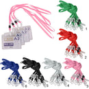 No-Twist Hook Neck Strap Lanyard String Cord For ID Pass Card Badge Grey Pack Of 10PCS