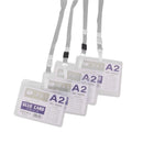 No-Twist Hook Neck Strap Lanyard String Cord For ID Pass Card Badge Grey Pack Of 10PCS
