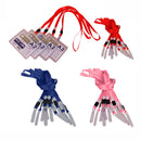 No-Twist Hook Neck Strap Lanyard String Cord For ID Pass Card Badge Blue Pack Of 10PCS