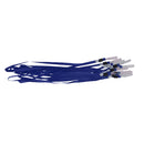 No-Twist Hook Neck Strap Lanyard String Cord For ID Pass Card Badge Blue Pack Of 10PCS