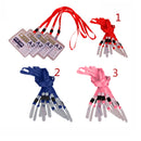 No-Twist Hook Neck Strap Lanyard String Cord For ID Pass Card Badge Red Pack Of 10PCS