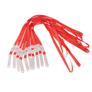 No-Twist Hook Neck Strap Lanyard String Cord For ID Pass Card Badge Red Pack Of 10PCS