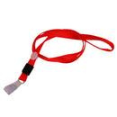No-Twist Hook Neck Strap Lanyard String Cord For ID Pass Card Badge Red Pack Of 10PCS