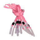 No-Twist Hook Neck Strap Lanyard String Cord For ID Pass Card Badge Pink Pack Of 10PCS