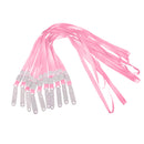 No-Twist Hook Neck Strap Lanyard String Cord For ID Pass Card Badge Pink Pack Of 10PCS
