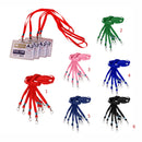 Neck Strap Lanyard String Cord For ID Pass Card Badge Metal Clasp Navy Blue Pack Of 10PCS