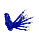 Neck Strap Lanyard String Cord For ID Pass Card Badge Metal Clasp Navy Blue Pack Of 10PCS