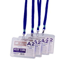 Neck Strap Lanyard String Cord For ID Pass Card Badge Metal Clasp Navy Blue Pack Of 10PCS