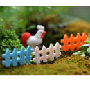 Barrier Fences Miniature Micro Landscape Bonsai Dollhouse Decor Miniature Home Garden Decor Ornaments Pack of 10PCS Blue