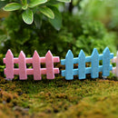 Barrier Fences Miniature Micro Landscape Bonsai Dollhouse Decor Miniature Home Garden Decor Ornaments Pack of 10PCS Pink