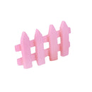 Barrier Fences Miniature Micro Landscape Bonsai Dollhouse Decor Miniature Home Garden Decor Ornaments Pack of 10PCS Pink