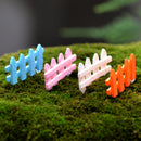 Barrier Fences Miniature Micro Landscape Bonsai Dollhouse Decor Miniature Home Garden Decor Ornaments Pack of 10PCS Pink