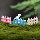 Barrier Fences Miniature Micro Landscape Bonsai Dollhouse Decor Miniature Home Garden Decor Ornaments Pack of 10PCS Pink