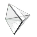 Stylish Modern Design Pyramid Shaped Glass Greenhouse Moss Miniature Decor Home Office Shop Supplies Clear