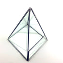Stylish Modern Design Pyramid Shaped Glass Greenhouse Moss Miniature Decor Home Office Shop Supplies Clear