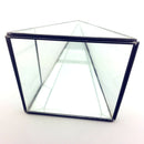 Stylish Modern Design Pyramid Shaped Glass Greenhouse Moss Miniature Decor Home Office Shop Supplies Clear