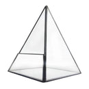 Stylish Modern Design Pyramid Shaped Glass Greenhouse Moss Miniature Decor Home Office Shop Supplies Clear