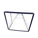 Stylish Modern Design Pyramid Shaped Glass Greenhouse Moss Miniature Decor Home Office Shop Supplies Clear