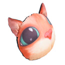 Generic Animal Head Face Bolster Pillow Case Throw Cushion Cover Sofa Room Decor